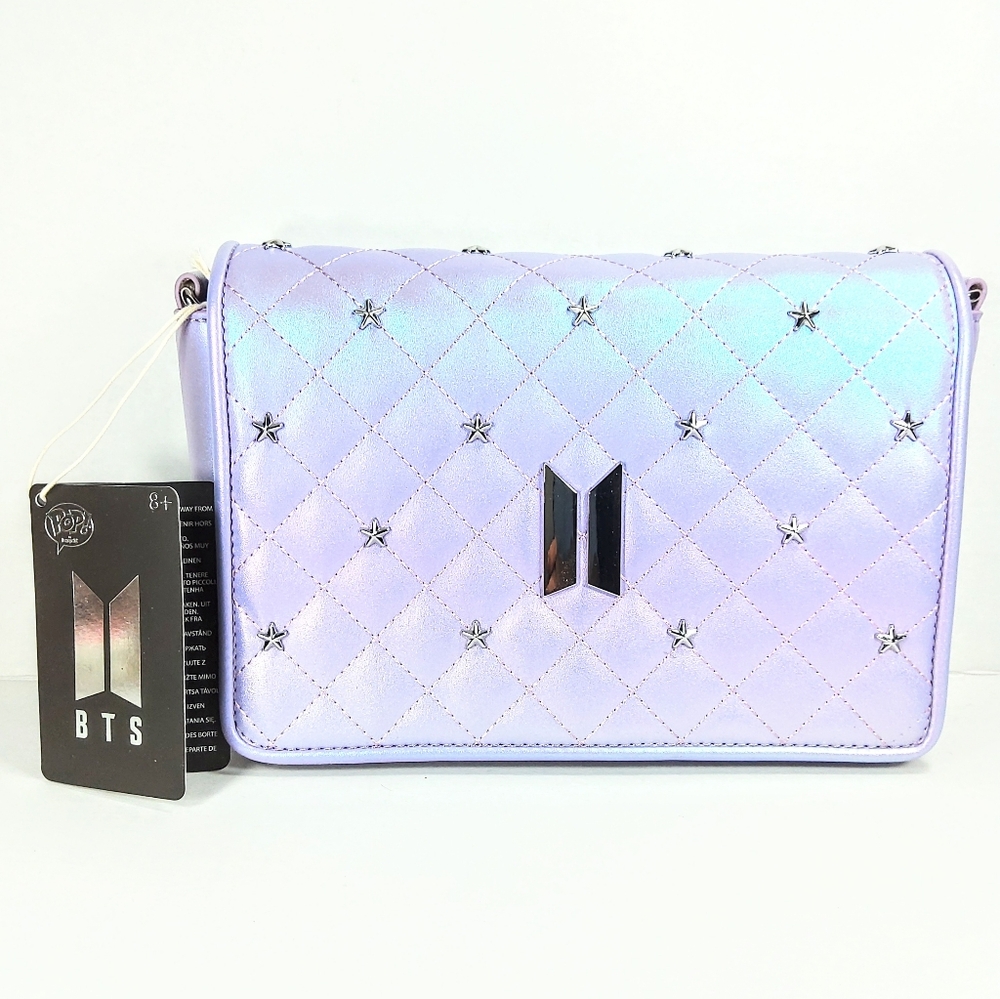 Loungefly BTS Funko Pop purple iridescent crossbody NWT rare!